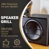 12 inch Speaker Grill Cove Metal Bar Grille 12 Inches Speaker Subwoofer Grill Grille Cover 2 Wave Bars for Home/Car Speaker, Audio - Pack of 2 view 2