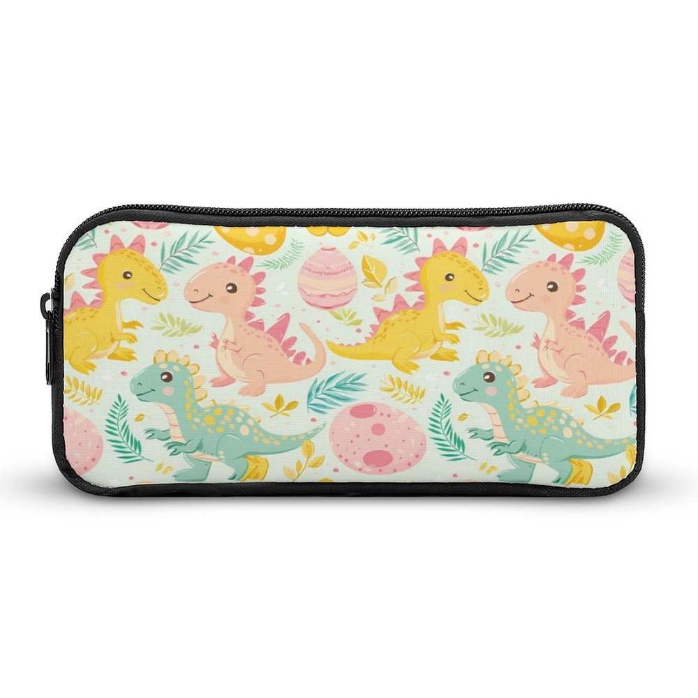Cute Dinosaurs Pencil Case Large Pencil Pouch Organizer Portable Pen Case Pen Bag Pencil Storage for Office Supplies