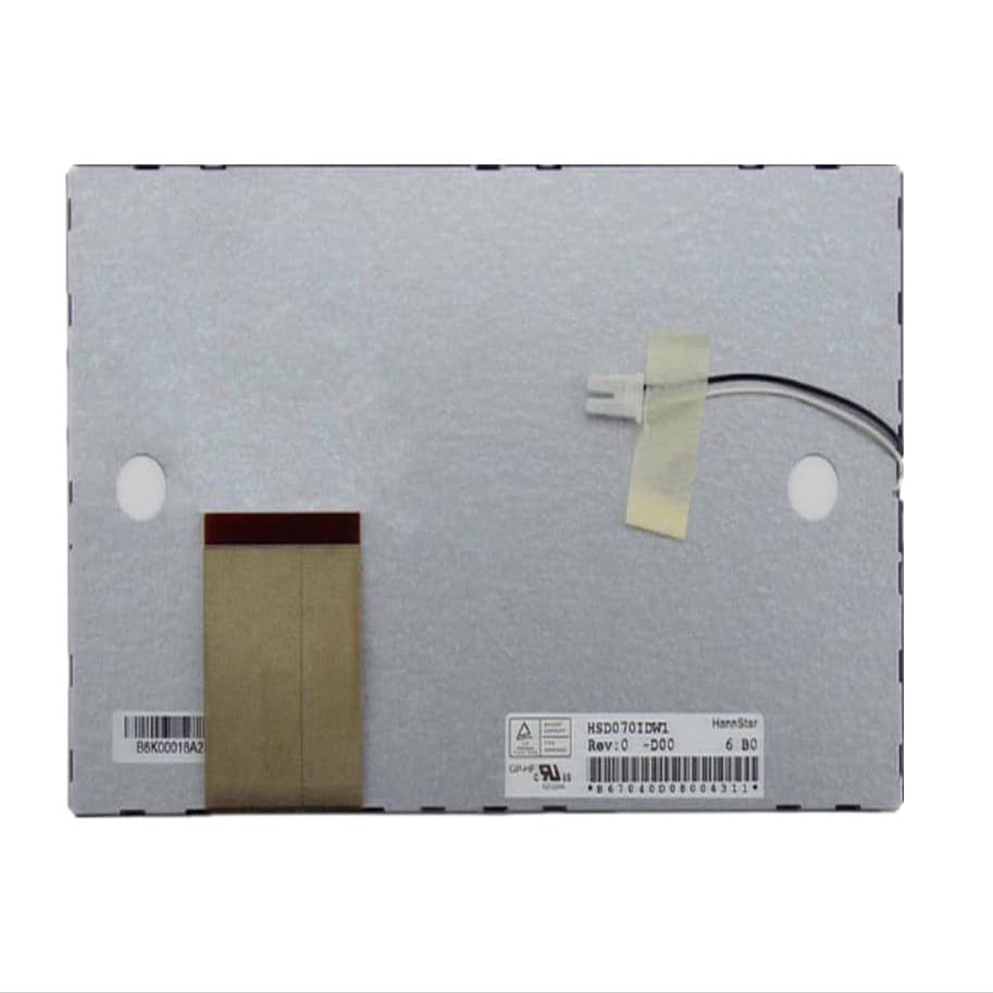 7''Inch 800(RGB)480 60 pins FPC LCD Display HSD070IDW1 HSD070IDW1-D00 TFT-LCD Screen (Without Touchscreen)