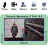 CLPA Dynamic Symmetry Root 3 Directors and Artists Camera and Drawing Viewfinder: Credit Card-Sized Composition Grids for Video, Photography & Art - Set of 3 View Finders in 4:3, 3:2, & 16:9. view 3