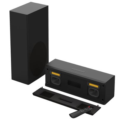 TECHFROG Soundbar for TV with Subwoofer Tweeter, Bluetooth Speaker, HDMI ARC Optical AUX RCA Remote Control, Rich Bass Powerful Treble Deliver Cinematic Listening Experience (2026 New)