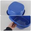 Saedy 3 Pack 16 Quart Plastic Square Wash Basin, Deep Dishpans for Washing view 2