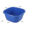 Saedy 3 Pack 16 Quart Plastic Square Wash Basin, Deep Dishpans for Washing view 3