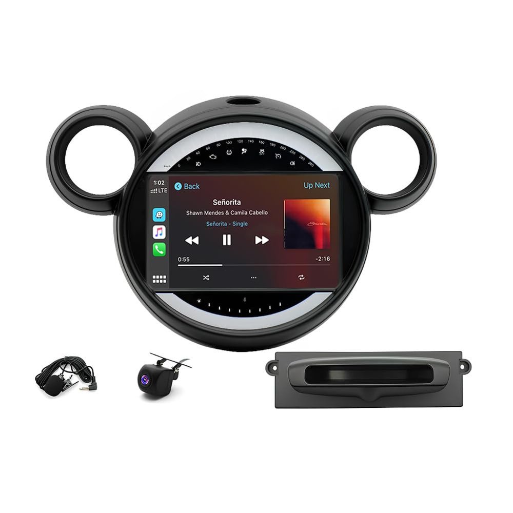 Android 13 Double Din Car Radio Stereo Compatible with Mini 2010-2016 with Wireless CarPlay & Android Auto 9" Touch Screen Android Car Radio with GPS Navigation/FM/WiFi/USB/SWC/Bluetooth