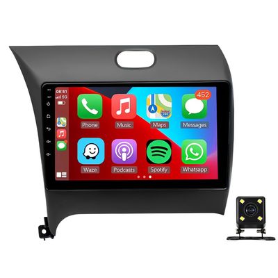 Android 13 Double Din Car Radio Stereo Compatible with Kia Cerato K3 Forte 2013-2018,9" Touchscreen Car Radio Audio Receiver Support with Wireless CarPlay,Android Auto,GPS Navigation,Camera,SWC