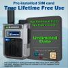 CARRBORG A63 Nationwide Lifetime Free LTE Walkie Talkies Unlimited Range 4G Two Way Radios Long Range Global POC with SIM Cards2 Pack view 3