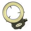 Lab Microscope Accessories 144 LED Ring Lamp Illuminated Magnifier Light Source with 110V- 240V AC Adapter(White) view 3
