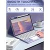 NUWONAYA Keyboard Case for iPad (A16) 11th/iPad 10th Gen with Touchpad, Candy Color Round Keys Magnetic Detachable Keyboard with Multi-Touch Trackpad and Pencil HolderLight Purple view 2