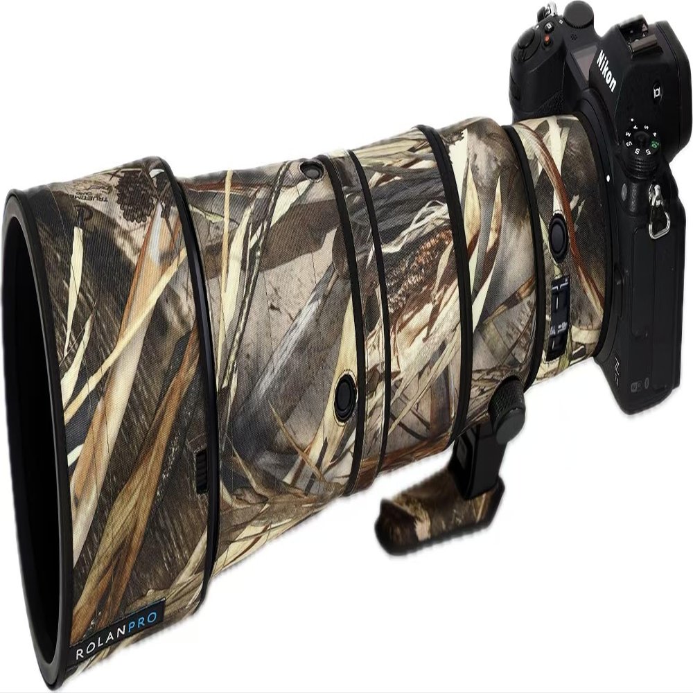 ROLANPRO Waterproof Lens Cover for Nikon Z 600mm F6.3 VR S Rain Cover Lens Protection Sleeve Case Clothing Rainproof-#39 Grass Camo Waterproof