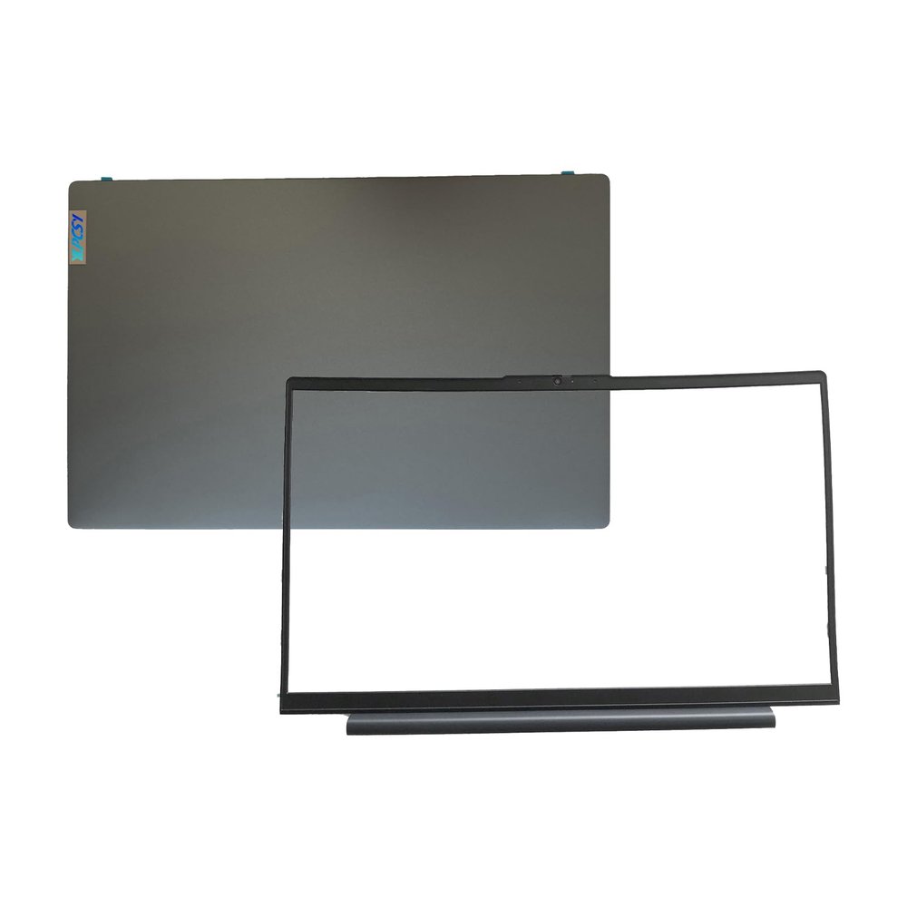 5CB0X56073 5B30S18978 AM1K7000110 Replacement Laptop LCD Back Cover Top Case Rear Lid and Front Bezel Frame with Antenna for Lenovo ideapad 5-15IIL05 5-15ARE05 5-15ITL05 5-15ALC05 Gray
