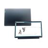 5CB1B60415 5B30S18994 5H50S29002 Replacement Laptop LCD Back Cover Top Case Rear Lid with Hinges and Front Bezel Frame for Lenovo ideapad 3-15ITL6 Blue view 1