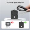 Case for Oura Ring 4 Charger,Soft Skin Silicone Case Cover with Keychain and LanyardFull Protective Case for Oura Ring 4 Charger Size 4/5/6/7/8/9/10/11/12/13/14/15-Black view 4