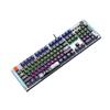 QERMXYRI Portable Laptop Keyboard Mechanical Gaming Keyboard Full Size 104 Keys Metal Plate Wired LED Rainbow Gaming Backlit Multimedia Keys Computer Keyboard view 1