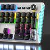 QERMXYRI Portable Laptop Keyboard Mechanical Gaming Keyboard Full Size 104 Keys Metal Plate Wired LED Rainbow Gaming Backlit Multimedia Keys Computer Keyboard view 3