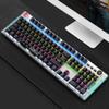 QERMXYRI Portable Laptop Keyboard Mechanical Gaming Keyboard Full Size 104 Keys Metal Plate Wired LED Rainbow Gaming Backlit Multimedia Keys Computer Keyboard view 4