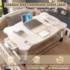 HUFIREHU Laptop Computer Tray Lap Desk Laptop Stand Folding Bed Table for Laptop Laptop Desk for Bed Laptop Desk Tray Table Laptop Table with Cup Holder Portable Laptop Stand Foldable Bed Table(Wood) view 3