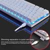 QERMXYRI Portable Computer Gaming Mechanical Keyboard, with Luminous Blue Axis for Home PC Laptop/Fast Rebound/Quick Response view 3