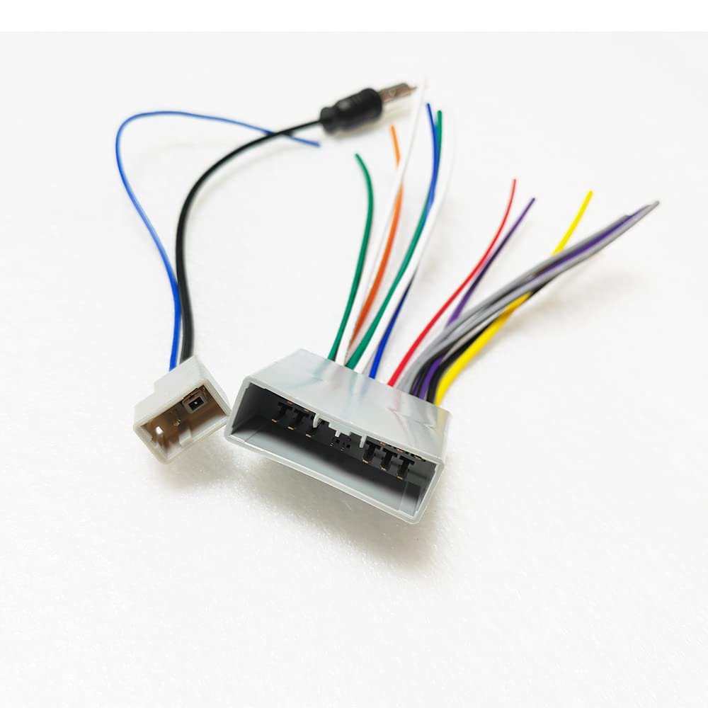 Car Stereo CD DVD Radio Power Antenna Wiring Harness Cable for Honda Civic Fit Odyssey Audio Video Retrofication Male Plug