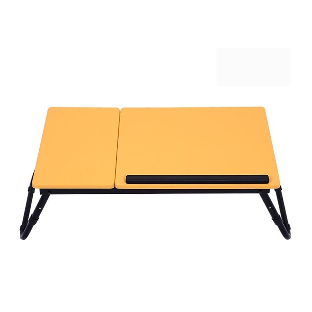 Adjustable Laptop Desk 4 Level Tray Table Portable Stand for Bed Lap and Writing Watch Movies in Bed/Couch/Sofa/Floor (Red) (Yellow)