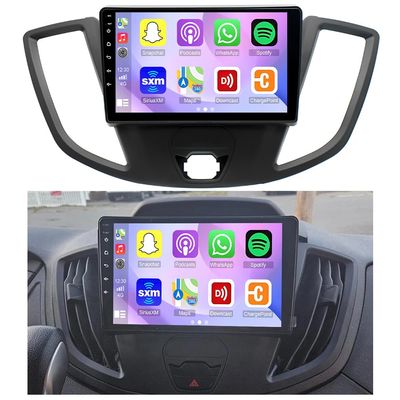 Android 13 Car Stereo for Ford 2013-019 Transit, 9Inch IPS Touch Screen Car Radio with Wireless Carplay/Android Auto,GPS, WiFi, Bluetooth,FM,Microphones,AHD Backup Camera Support OBD2/DVR/DSP 2+32G
