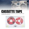Blank Audio Cassette Tapes for Recording: 46 Minute Low Noise High Output Clear Blank Cassette Tapes, Empty Recordable Audio Cassette Tapes, for Music Recording, Lectures Seminars (Red) view 3