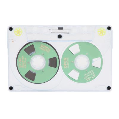 Blank Audio Cassette Tapes for Recording: 46 Minute Low Noise High Output Clear Blank Cassette Tapes, Empty Recordable Audio Cassette Tapes, for Music Recording, Lectures Seminars (Green)
