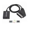 1080P HDMI-Compatible to SCART Video Upscale Converter Adapter Compatible with The HD TV DVD Compatible with The Sky Box STB Plug and Play DC Cable view 2