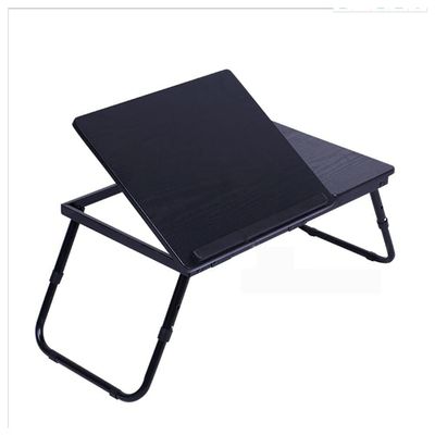 Adjustable Laptop Desk 4 Level Tray Table Portable Stand for Bed Lap and Writing Watch Movies on Bed/Couch/Sofa/Floor (Red) (Black)