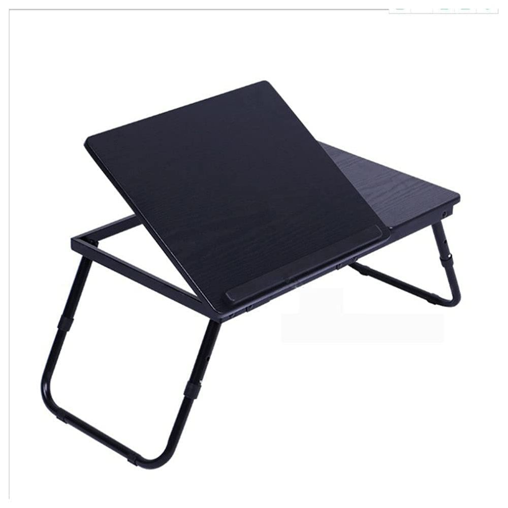Adjustable Laptop Desk 4 Level Tray Table Portable Stand for Bed Lap and Writing Watch Movies on Bed/Couch/Sofa/Floor (Red) (Black)