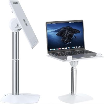 5JJJLOOOPP Reading Book Holder, Tablet Floor Stand, 30-55 cm Adjustable Height, 0-60 Angle Rotation, for Kids and Adults Books, Recipes, Magazines, Tablets