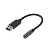 0.2m/1m 2In1 USB to 3.5mm Cable USB Computer AUX Headphone Adapter Cable Converter Compatible with The App-le Be-ATS Earphones(B-BL) view 1