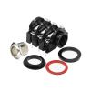 BHUPWZE 1PCS 1/4" 6.35 Mm Stereo Audio Socket Jack Connector 6.5 Mm PCB Solder Right Angle Tip Ring Sleeve TRS view 3