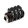 BHUPWZE 1PCS 1/4" 6.35 Mm Stereo Audio Socket Jack Connector 6.5 Mm PCB Solder Right Angle Tip Ring Sleeve TRS view 4