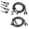 ACGTUY 2RCA Male to 2 XLR Male Cable Cord Aluminum Alloy Shell Zinc Alloy Head Compatible with The Amplifier Mixer Home Theater System(Male to Male) view 2