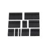 BHUPWZE Plastic Shell Plug 2.54mm Single Row Connector 1P/2P/3P/4P/5P/6P/7P/8P/9P/10P Housing(50PCS,3P) view 3
