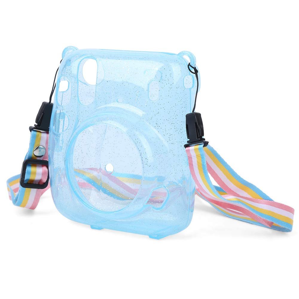 aqxreight PVC Camera Protective Case Cover Shell Scratch Proof Antif for Inst Camera Mini11 Camera Case is But and for Also or Unnecessary in Luggage You (Blue)