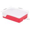 ABS Protective Shell Case for 4B Smooth, Delicate Touch, White Red for Technology Enthusiasts (White Red) view 3