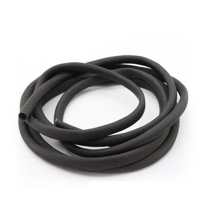 Cable SleeveCable Tidy Sleeve Braided Fiberglass Sleeve 600 Deg.C High Temperature Glass Fiber Tube Fiberglass Sleeving, Length 5 Meters Insulation Braid Sleeving,(Black,8mm)