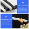 Cable SleeveCable Tidy Sleeve Braided Fiberglass Sleeve 600 Deg.C High Temperature Glass Fiber Tube Fiberglass Sleeving, Length 5 Meters Insulation Braid Sleeving,(Black,8mm) view 3