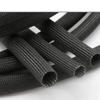 Cable SleeveCable Tidy Sleeve Braided Fiberglass Sleeve 600 Deg.C High Temperature Glass Fiber Tube Fiberglass Sleeving, Length 5 Meters Insulation Braid Sleeving,(Black,8mm) view 4