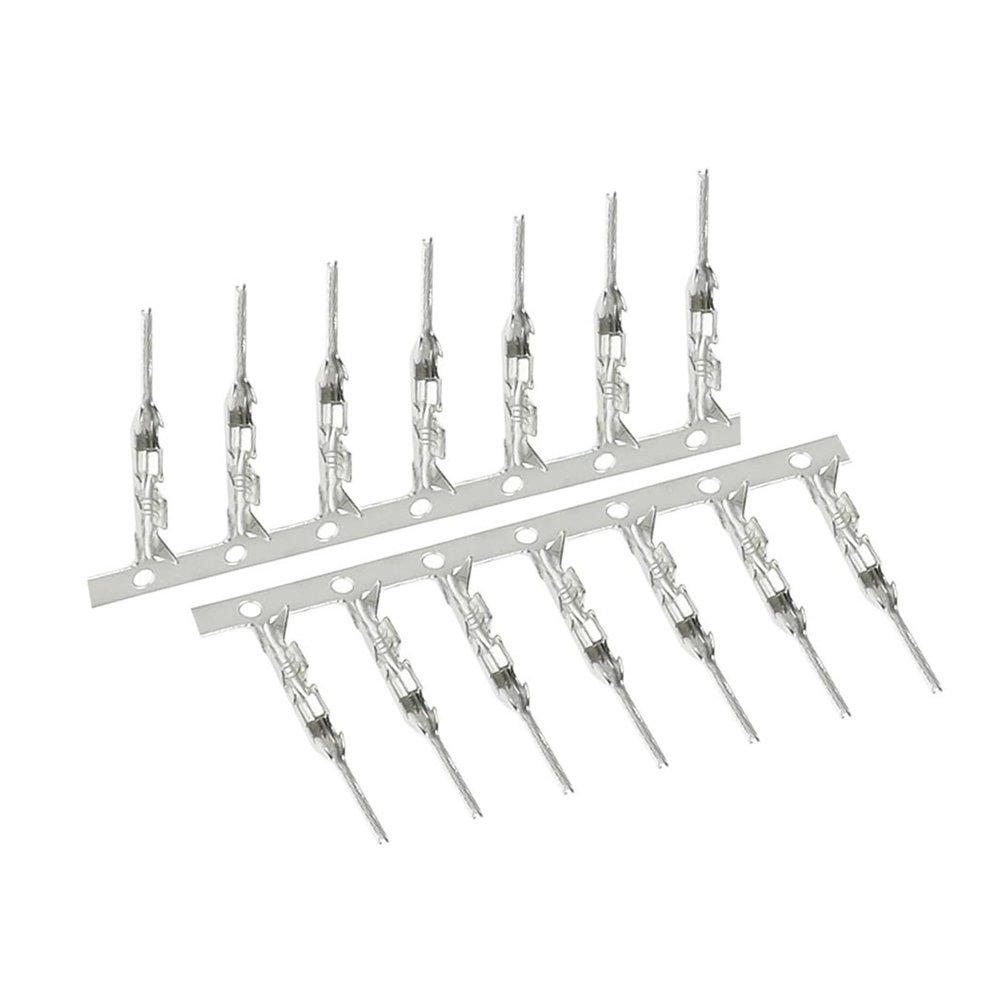 BHUPWZE 1000PCS 2.54mm Male Pin Reed/Jumper Wire 2.54 / Languette Connector Terminal Pins Crimp