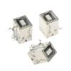 BHUPWZE 10Pcs Square USB Socket USB B Type Female 90 Degree PCB Welding Parent Connector Compatible Printer Data