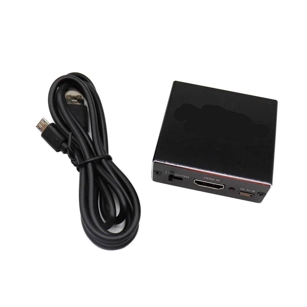 4K 2K Video Extractor HDMI-Compatible to 3.5MM Converter SPDIF Optical TOSLINK Stereo Out Splitter Adapter(A)