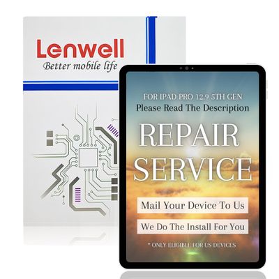 Lenwell Mail-in Repair Service with Original OEM Pull Screen Replacement for iPad Pro 12.9 5th / 6th Gen 2021 Touch Assembly Replacement A2378 A2379 A2461 A2462 A2436 A2437 A2764 A2766