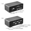 DP HDMI KVM Switch for 2 Computers 1 HDMI + 1 DP Monitors 4K@60Hz USB 2.0 with Remote view 3