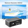 DP HDMI KVM Switch for 2 Computers 1 HDMI + 1 DP Monitors 4K@60Hz USB 2.0 with Remote view 4