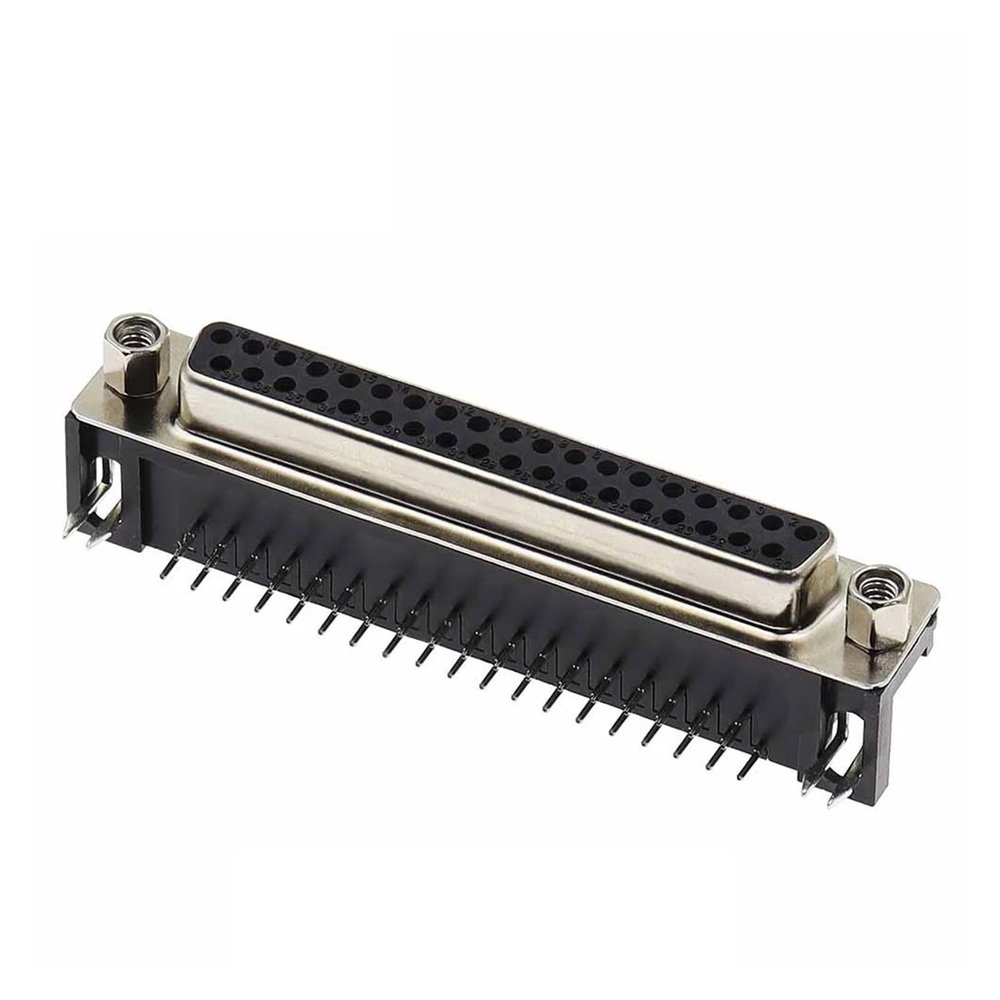 BHUPWZE 5PCS DR9 DR15 DR25 DR37 Hole/Pin Female/Male Right Angle Welded D-Sub Connector RS232 Serial Port Adapter DB9 9/15/25/37 Pin(Female DR 37Pin)