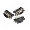 BHUPWZE 5PCS DR9 DR15 DR25 DR37 Hole/Pin Female/Male Right Angle Welded D-Sub Connector RS232 Serial Port Adapter DB9 9/15/25/37 Pin(Female DR 37Pin) view 3