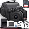 Canon EOS R50 Mirrorless Camera w/Canon RF-S 18-45mm f/4.5-6.3 is STM Lens + Camera Case + 64GB Memory + Deluxe Starter Kit + Hand Grip Stabilizer Tripod + More (13pc Bundle) (Renewed) view 1