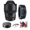 Sigma 14-24mm f/2.8 DG HSM Art Lens for Canon EF Bundle (212954) with Cleaning Kit, Cap Keeper, Lens Pouch, Canon Mount Adapter EF-EOS R view 1